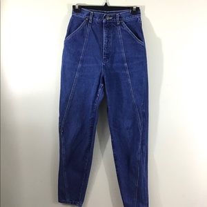 Lee Vintage Mom Jeans Seams Rivets Tapered Legs 23